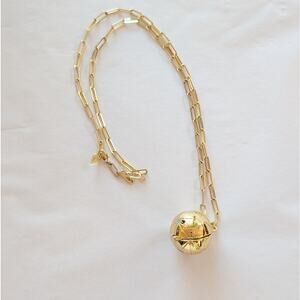 Wanderlust + Co Gold Planet Medallion Necklace 14K Real Gold Plated Jewelry